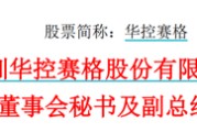 达州华控赛格董事长、董秘、副总经理三高管同日辞职